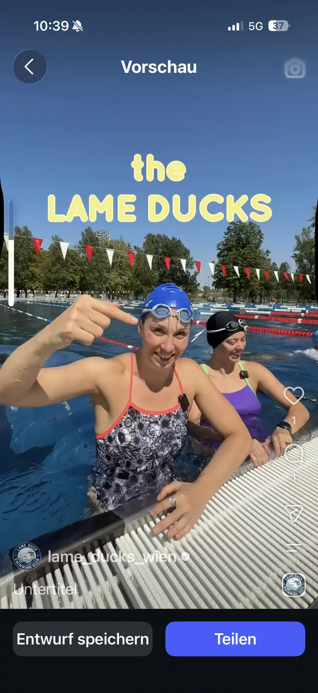 Lame Ducks Vienna – First Swim!!!