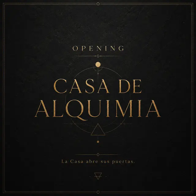OPENING · CASA DE ALQUIMIA La Casa abre sus puertas.