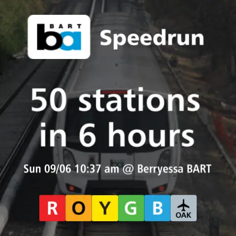 Anniversary BART Speedrun (with BART representatives!)