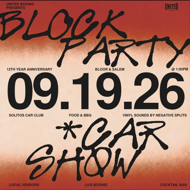 UNITED BOXING 12 YEAR ANNIVERSARY BLOCK PARTY