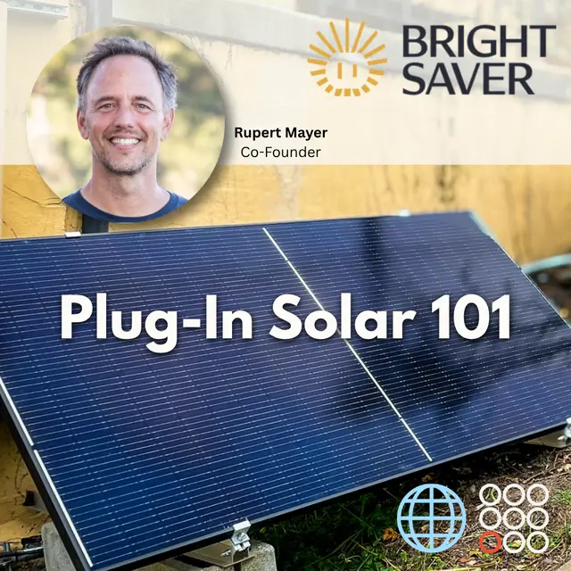 🌐 Energy Generation Cluster: Plug-in Solar 101, Live Demo, & Deep Dive Q&A