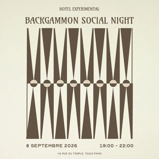 Backgammon Social x Experimental Marais