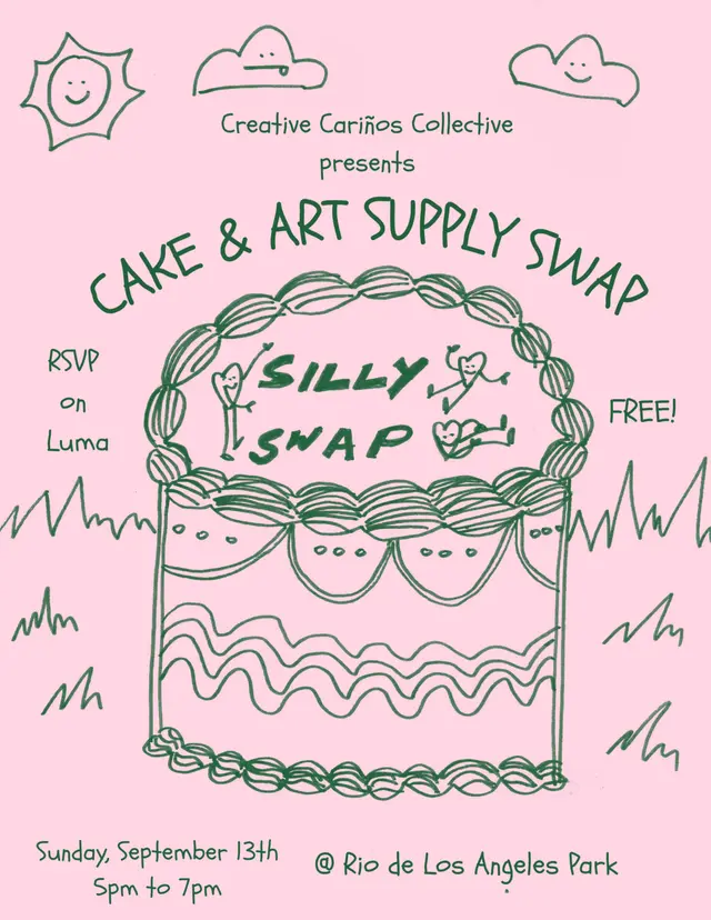 Silly Swap: cake and art supply swap
