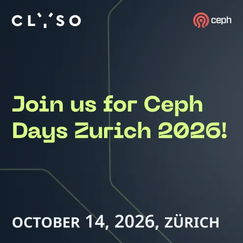 Ceph Day Zurich 2026 🇨🇭