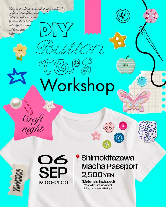 【DIY Button Tops Workshop】