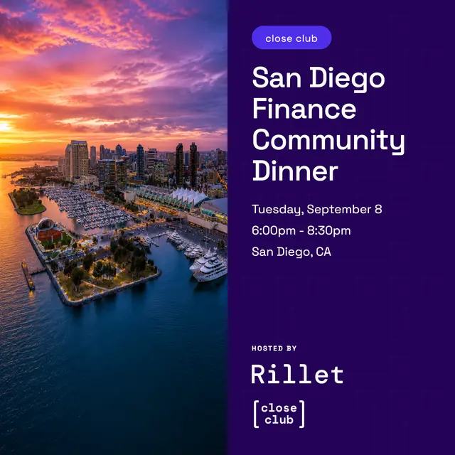 San Diego Finance Community Dinner w/ Rillet