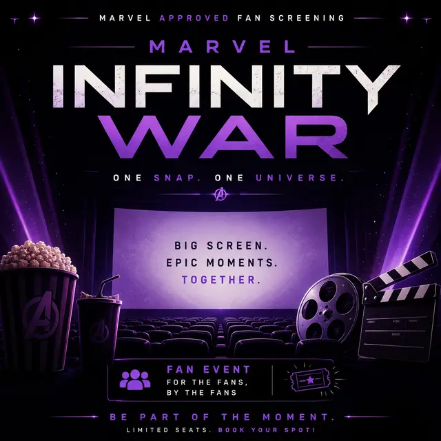 Heroes United: An Avengers Infinity War Movie Night