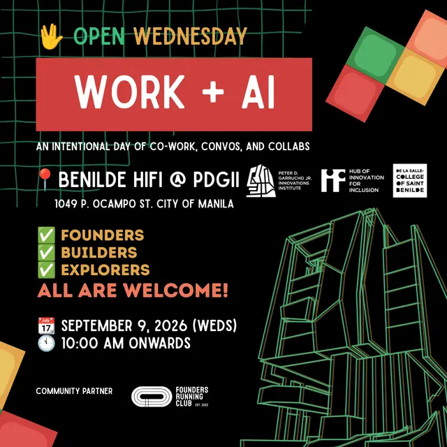 Open Wednesday: WORK + AI @ Benilde HiFi
