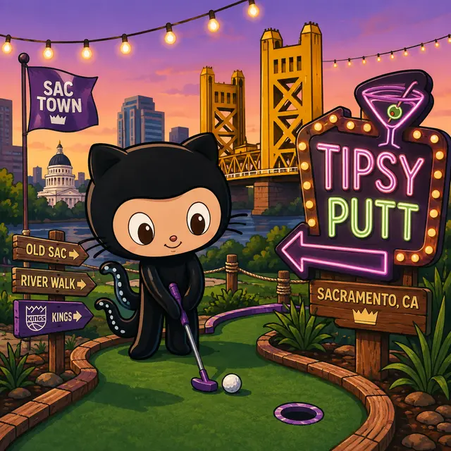 GitHub Hubber Hang @ Tipsy Putt