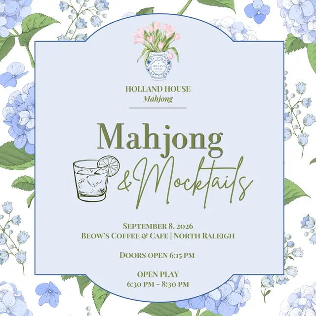 Mahjong & Mocktails | Holland House Mahjong