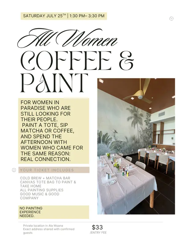 All Women, Coffee & Paint September