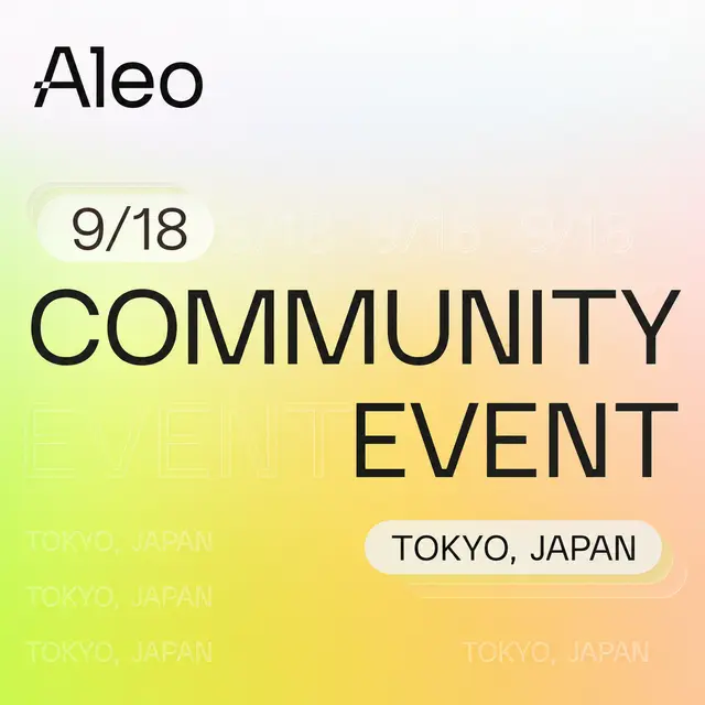 Aleo: Tokyo Community Event