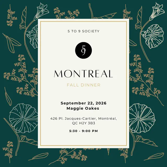 The Hiring Trust Problem | 5 to 9 Society Dinner - Montreal