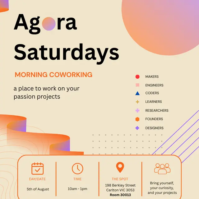 Agora Saturdays: Coworking Space
