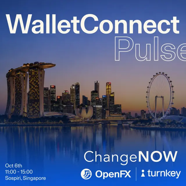 WalletConnect Pulse at Token 2049 w/ ChangeNOW, Turnkey & OpenFX