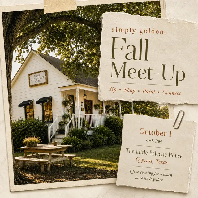 Simply Golden Sip & Shop Fall Event