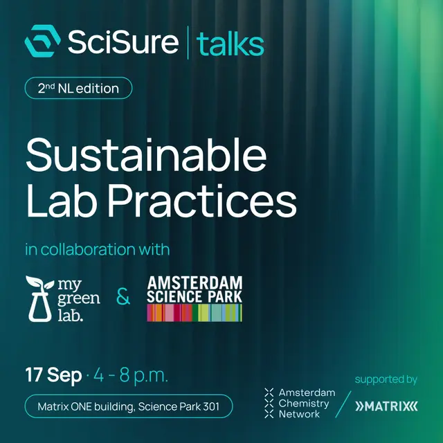 SciSure Talks: Sustainable Lab Practices in collaboration with My Green Lab & Amsterdam Science Park