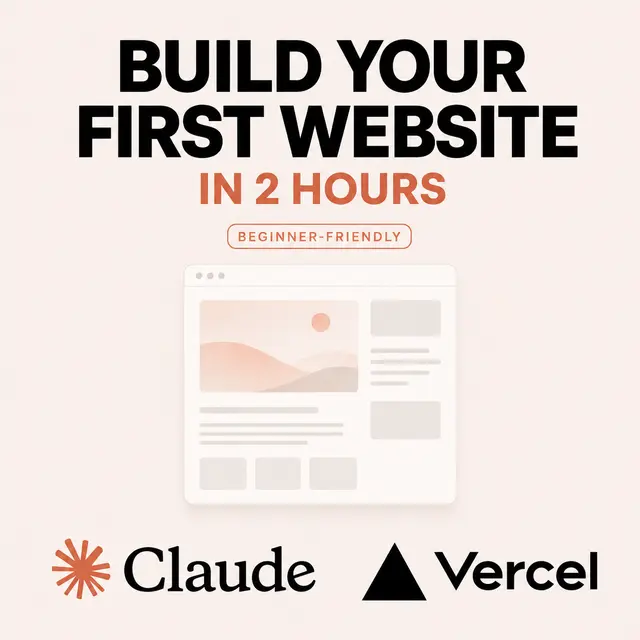 Build your first website in 2 Hours with Claude & Vercel (Beginner friendly)