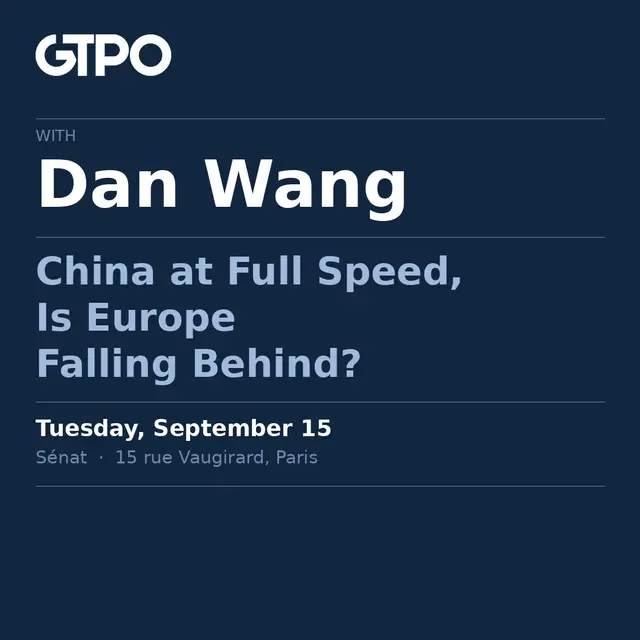 China at Full Speed, Is Europe Falling Behind?