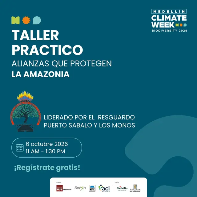 Taller práctico: Alianzas que protegen la amazonia, liderado por el Resguardo Puerto Zabalo y Los Monos.