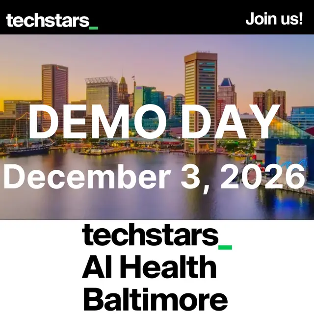 Techstars AI Health Baltimore Demo Day