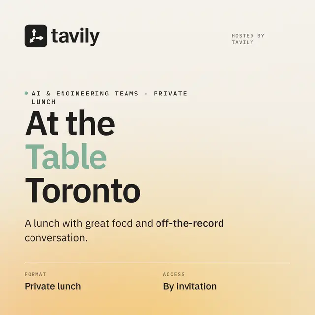 At the Table: A Tavily Lunch