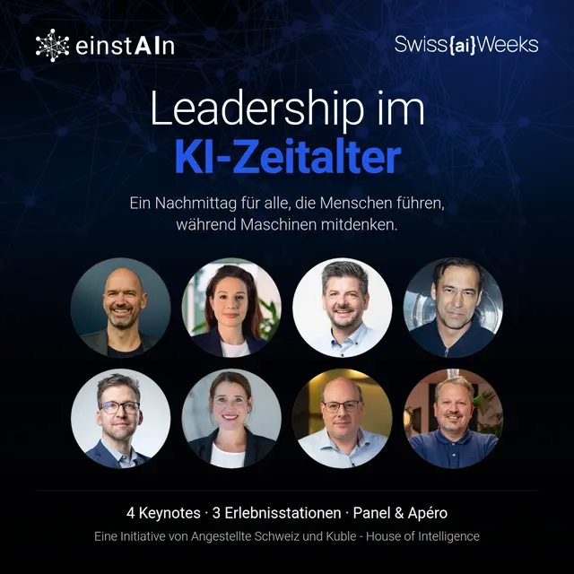 einstAIn x Swiss AI Weeks: Leadership im KI-Zeitalter