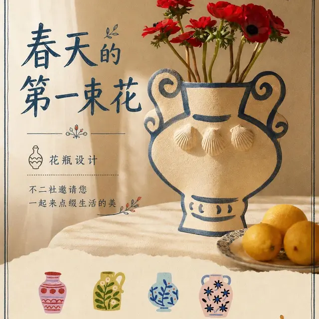 9月7日周一 🌸生活美学之春天第一束花 🏺「花瓶设计」