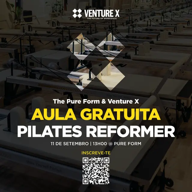 Aula gratuita de Pilates Reformer | The Pure Form & Venture X