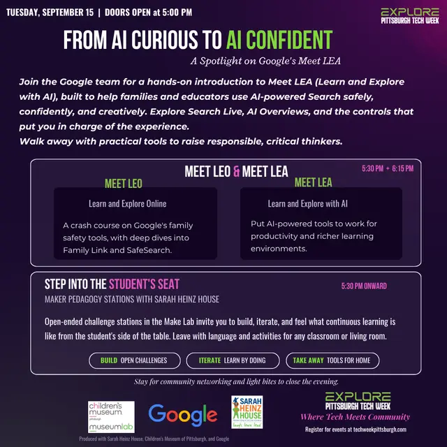 From AI Curious to AI Confident: Google's Meet LEA + Maker Stations with Sarah Heinz House