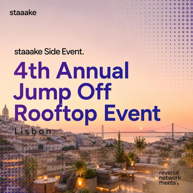 4th Annual staaake Jump Off Rooftop AI/Tech Event — Reverse Network Meet