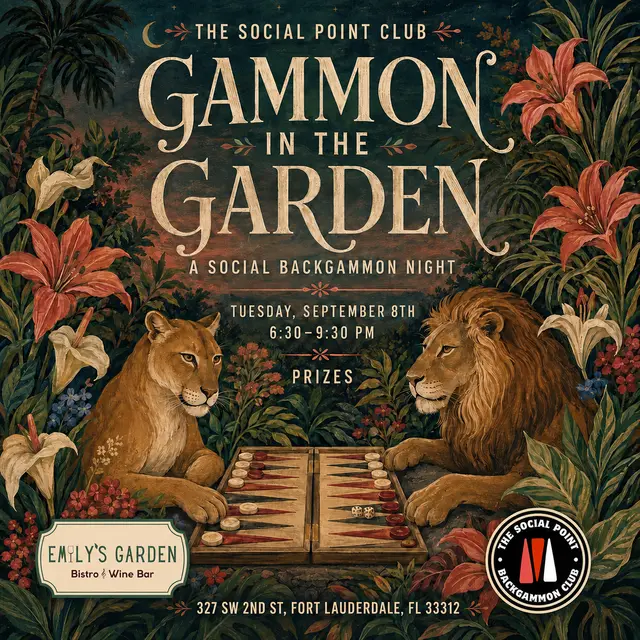 Gammon in The Garden: A Social Backgammon Night