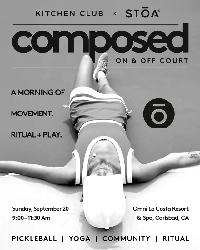 S T Ō A x Kitchen Club / Composed On & Off The Court