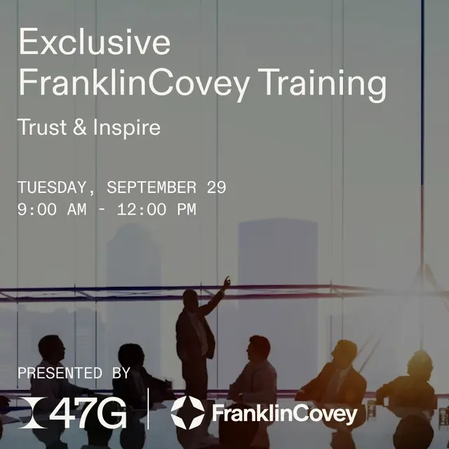 Exclusive FranklinCovey Training: Trust & Inspire (Investor Event)