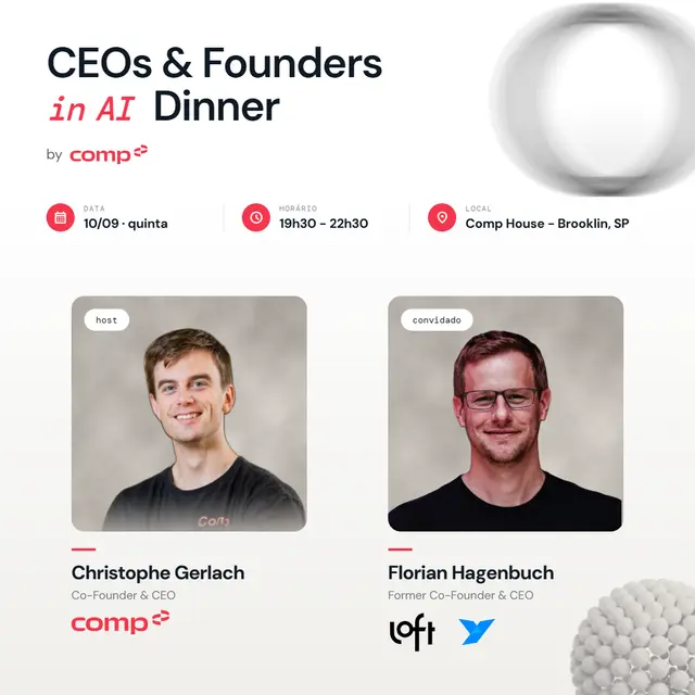 CEOs & Founders in AI Dinner | Florian Hagenbuch (Canary) | 10 de Setembro