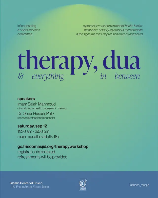 THERAPY, DUA, AND EVERYTHING IN BETWEEN