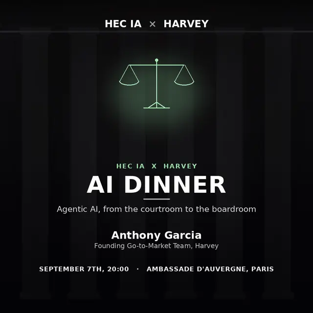 HEC IA X Harvey AI Dinner