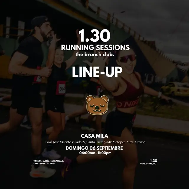 TBC • 1.30 Running Sessions