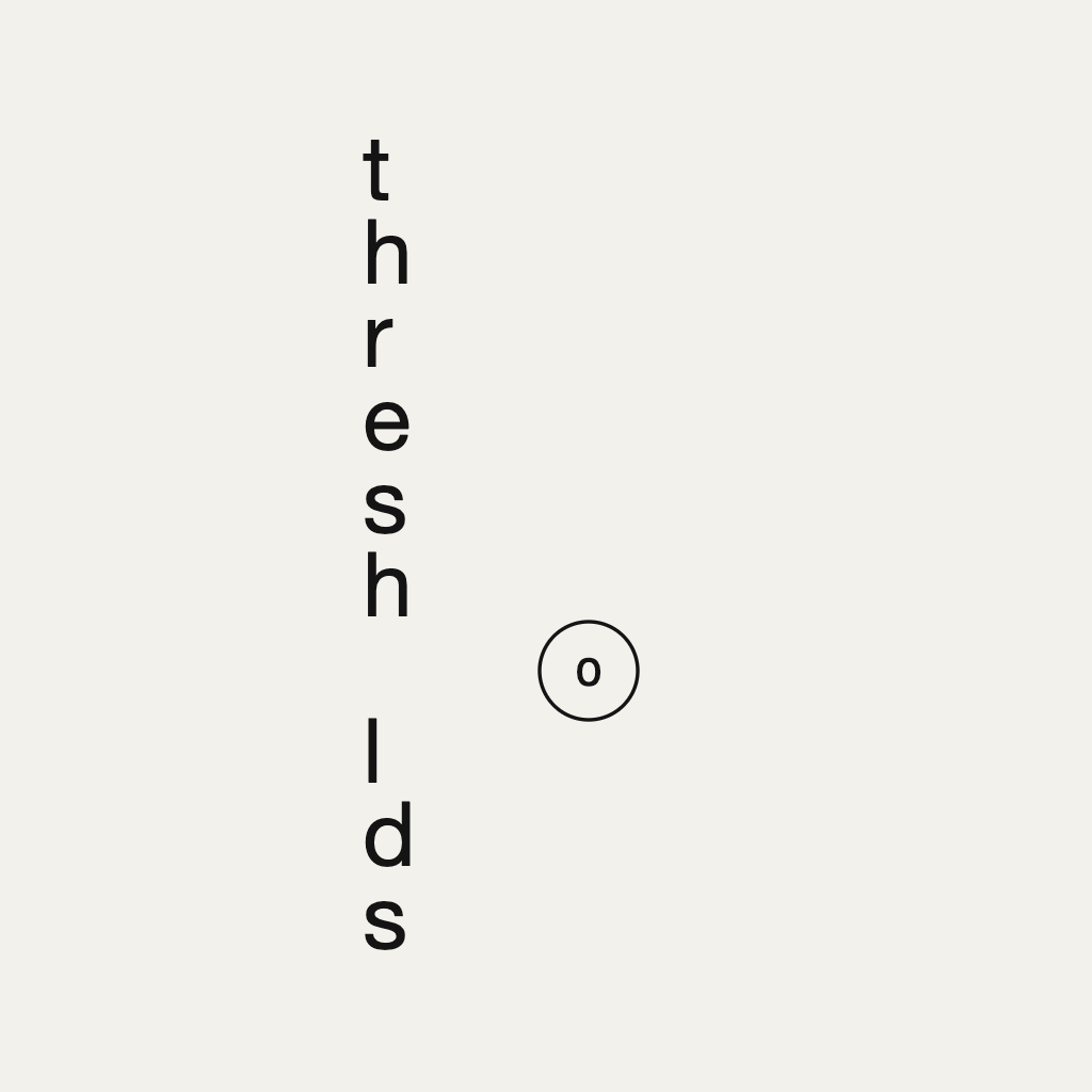 Thresholds