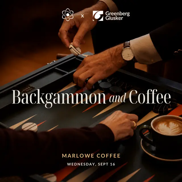 Backgammon and Coffee: Hosted by The Nucleus Network x Greenberg Glusker