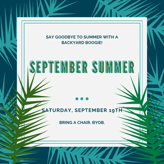 September Summer: Beats, Bites & Giving Back
