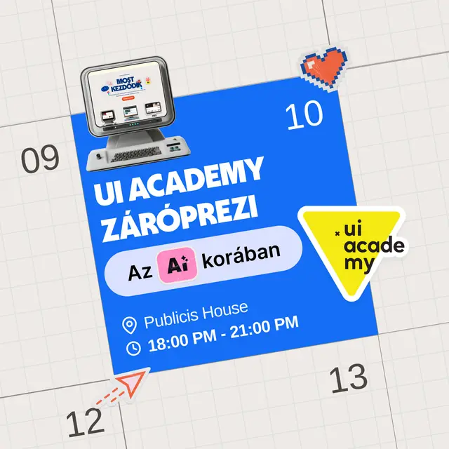 UI Academy - AI-native Designer képzés Záróprezentációk
