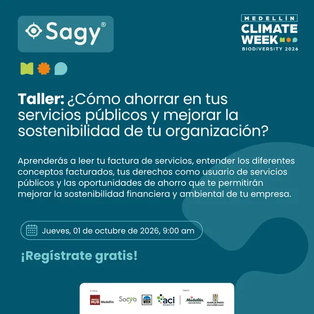Taller: ¿Cómo ahorrar en tus servicios públicos y mejorar la sostenibilidad de tu organización?