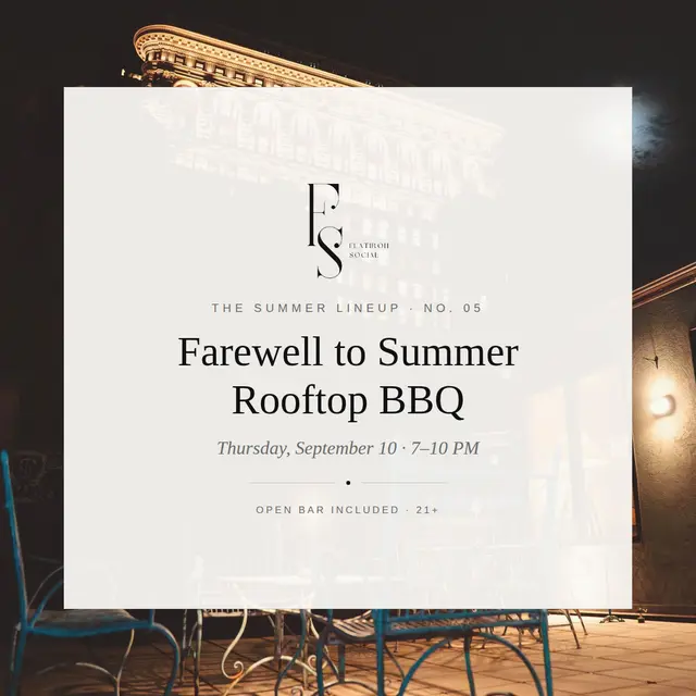No. 05 — Farewell to Summer Rooftop BBQ 🌇🥂