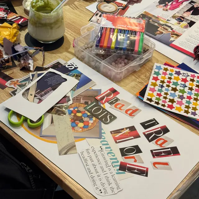 Manifest & Matcha 2: A Vision Board Collaging