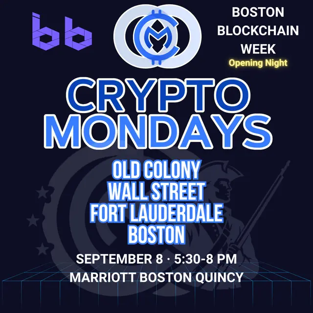 CryptoMondays x Boston Blockchain Week: Official Opening Night