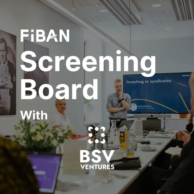 FiBAN Screening Board with BSV Ventures
