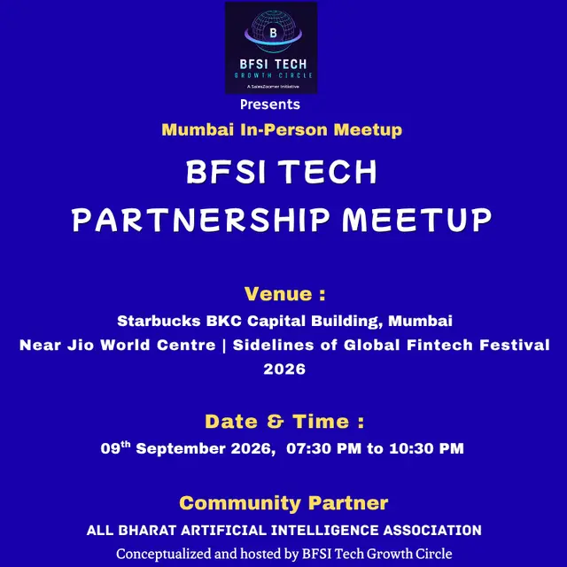 BFSI Tech Partnership Meetup | Mumbai September 2026