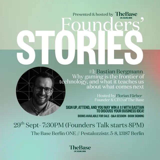 Founders' Stories #1: Bastian Bergmann - Gaming as the frontier of technology, and what it teaches us about what comes next