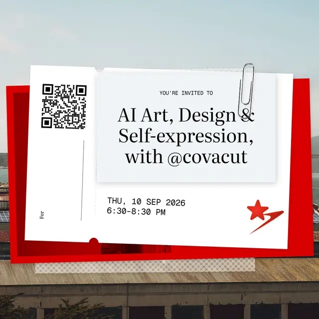 AI Art, Design and Self-Expression: a fireside chat with @covacut